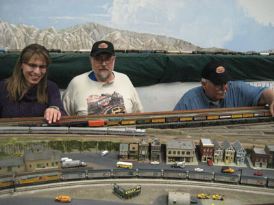 Model Train Show On Track at Historic Santa Clara Caltrain Depot
