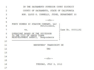 Sacramento Court Blocks County's $30 Million Santa Clara RDA Money Grab