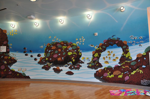 Mural Painted at Kaiser Permanente Santa Clara Pediatrics Waiting Area Mural Painted at Kaiser Permanente Santa Clara Pediatrics Waiting Area
