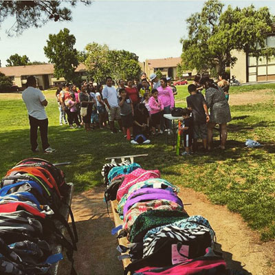 Santa Clara Parent Evangelina Trujeque Organizes Backpack Drive Santa Clara Parent Evangelina Trujeque Organizes Backpack Drive