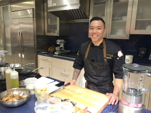 Roots & Rye's Chef Julian Yeo Gives Macy's Cooking Demonstration Roots & Rye's Chef Julian Yeo Gives Macy's Cooking Demonstration