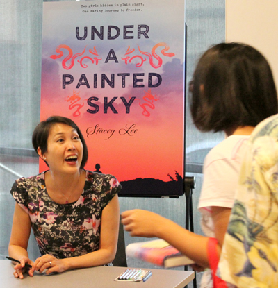 Author Stacey Lee Gives Library Talk