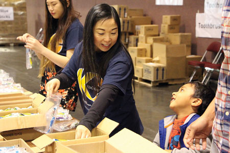 K to College Assembles Kits for Needy Children