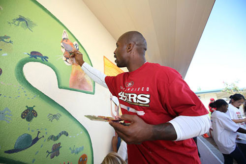 Celebrating the STEMZONE at Cabrillo Middle School Painting the Cabrillo STEMZONE Red – and Yellow, Blue and Green