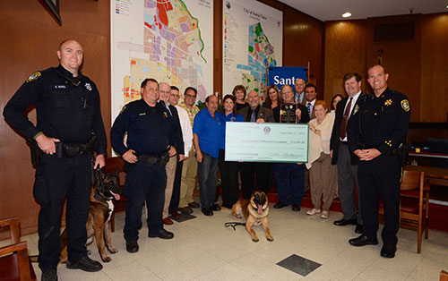 Rotary Club Donation to Sean M. Walsh Memorial For New SCPD K-9 Rotary Club Donation to Sean M. Walsh Memorial For New SCPD K-9
