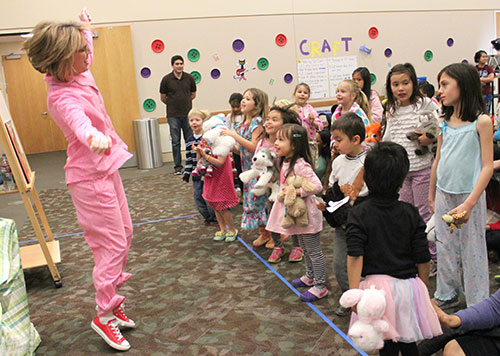 Children Get Cozy at Central Park Library's Pete the Cat Pajama Party Children Get Cozy at Central Park Library's Pete the Cat Pajama Party
