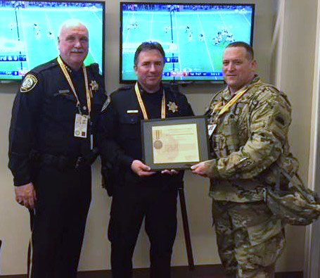 SCPD Capt. Phil Cooke Awarded California Commendation Medal for Coordinating Super Bowl 50 Security SCPD Capt. Phil Cooke Awarded California Commendation Medal for Coordinating Super Bowl 50 Security