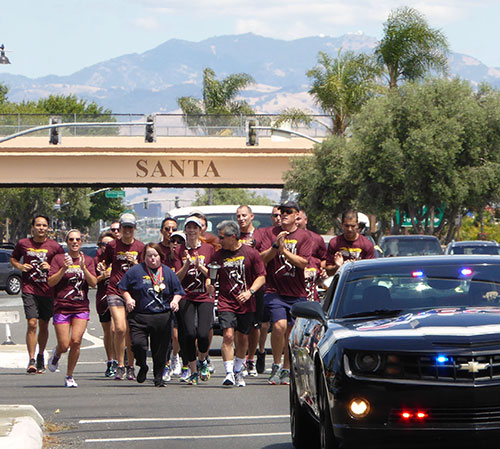 Santa Clara Police Hold High the Flame of Hope for Special Olympics Santa Clara Police Hold High the Flame of Hope for Special Olympics