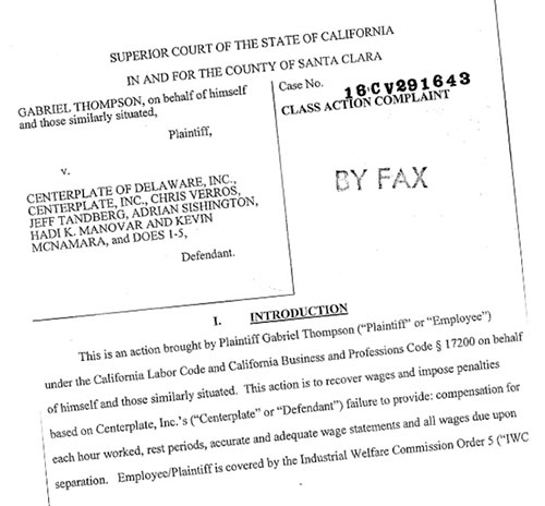 Centerplate Faces Wage Theft Class Action Suit Centerplate Faces Wage Theft Class Action Suit