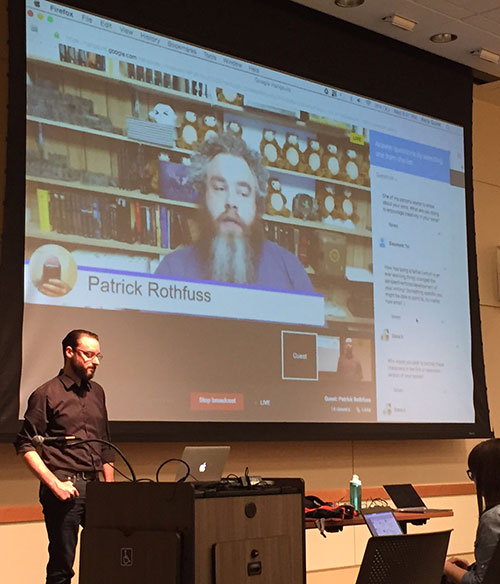 Library Hosts Virtual Chat with New York Times Bestselling Author Patrick Rothfuss Library Hosts Virtual Chat with New York Times Bestselling Author Patrick Rothfuss