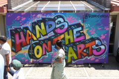 Thousands of families gathered outside the Sunnyvale Community Center on Remington Drive for the annual Hands on the Arts Festival.