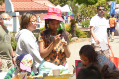 Thousands of families gathered outside the Sunnyvale Community Center on Remington Drive for the annual Hands on the Arts Festival.